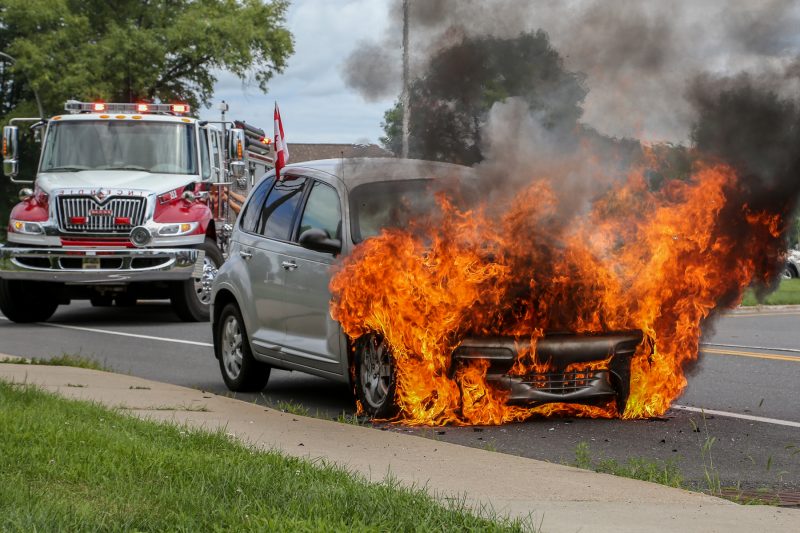Bien qu'imposant, l'incendie a rapidement été maîtrisé. | TC Média - Pascal Cournoyer