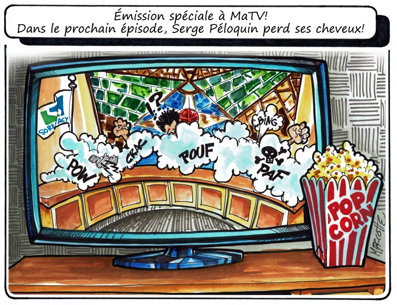 La séance ordinaire du 4 avril a brassé, ce qui a inspiré notre caricaturiste Gilles Bill Marcotte! | Gilles Bill Marcotte