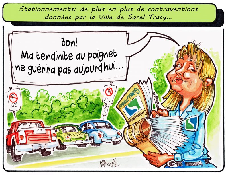Les infractions les plus souvent données par la Ville de Sorel-Tracy sont en lien avec les stationnements! | Gilles Bill Marcotte