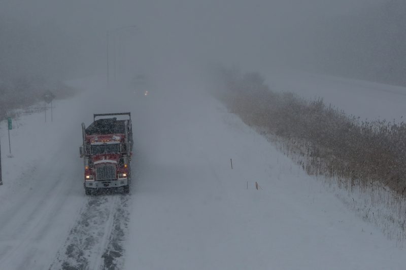La première tempête de neige est arrivée dans la région. | TC Média - Pascal Cournoyer